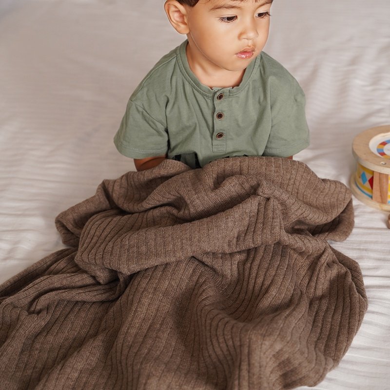 custom rib design super soft 100% pure cashmere knitted baby blanket bed sofas lnewborn swaddle kids luxury thermal throws