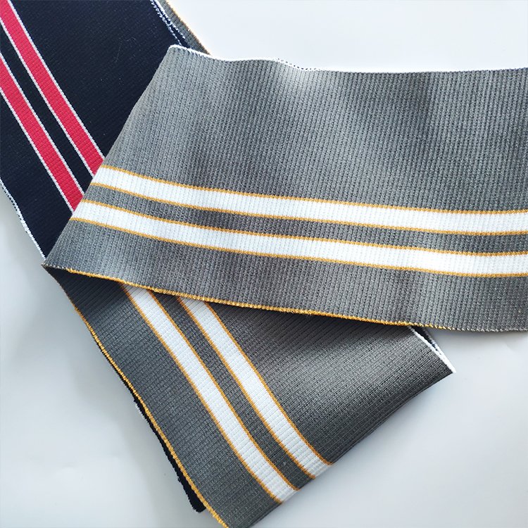 ODM high quality Eco-friendly Striped Rib Collar And Cuff for fashion business men's clothing