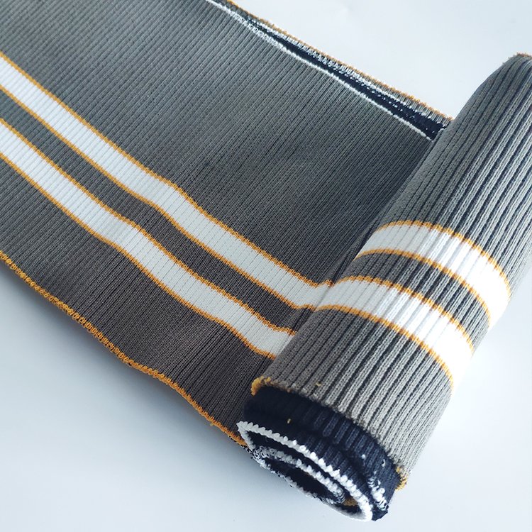 ODM high quality Eco-friendly Striped Rib Collar And Cuff for fashion business men's clothing