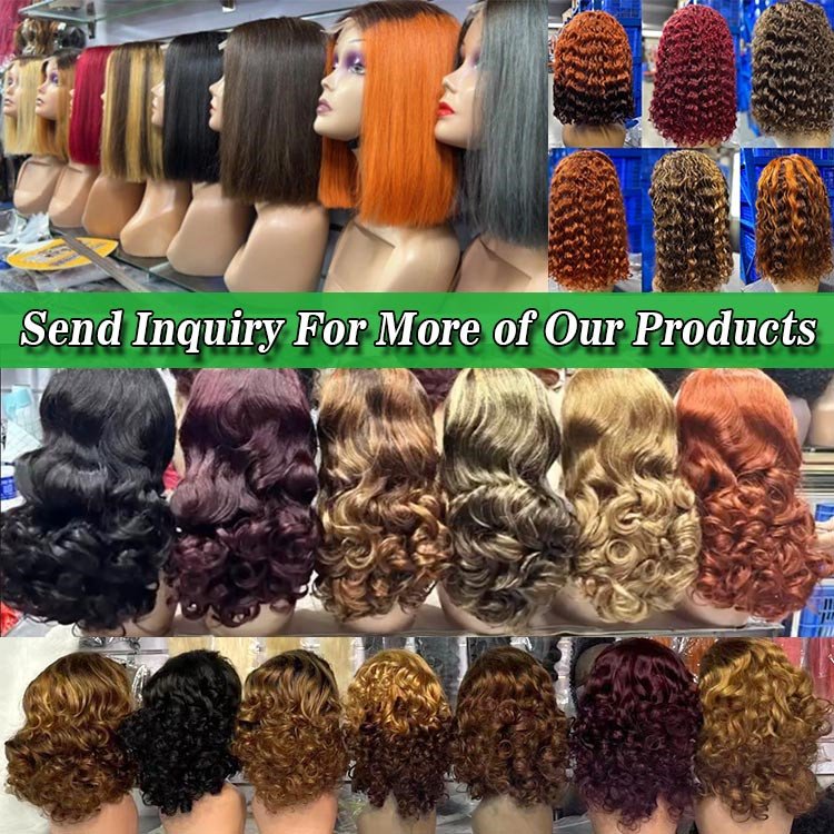 Double Drawn Vietnamese Human Hair Wigs 250 Density HD Lace Frontal Human Wig SDD Bone Straight Short Bob Wigs For Black Women