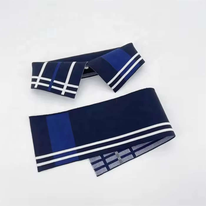 Custom Eco-friendly stretch knitted Jacquard Neck Rib, ribbing collar clothing accessory
