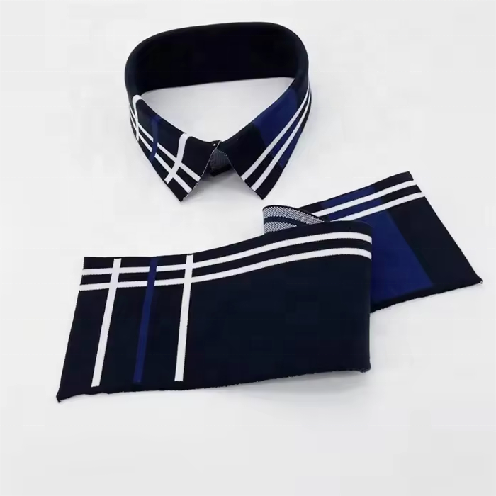 Custom Eco-friendly stretch knitted Jacquard Neck Rib, ribbing collar clothing accessory