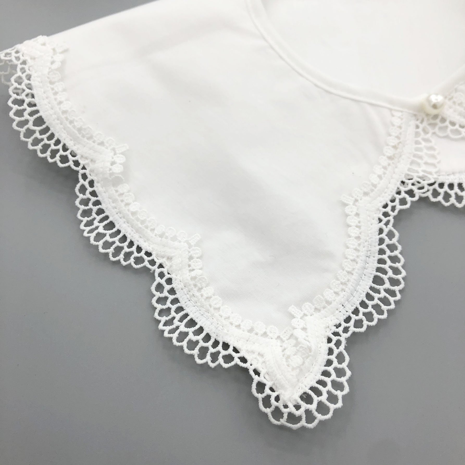 Wholesale Customized Exquisite Women's Shawl With Detachable Lace Design And Fake Collar
