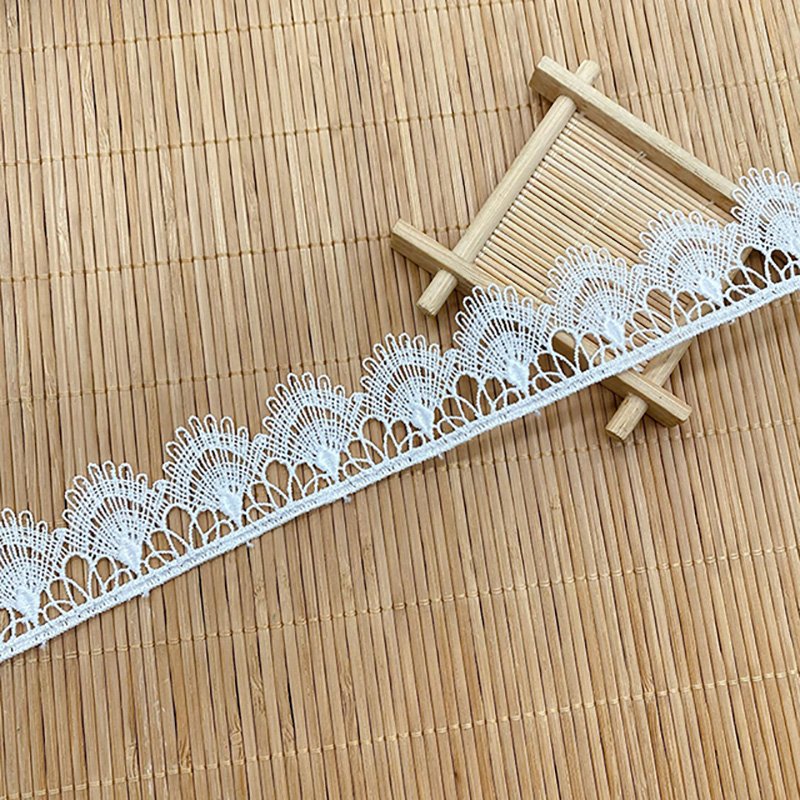Embroidery lace trim White chemical lace trim edge