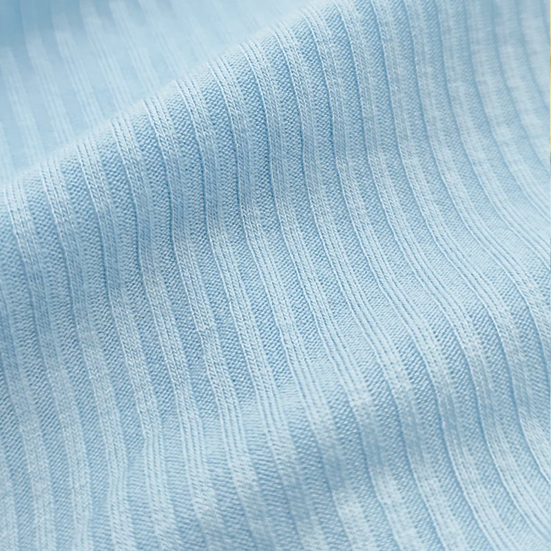 4way stretch viscose jersey 3x3 rib 90% rayon 10% spandex knitted colored fabric for baby cloth