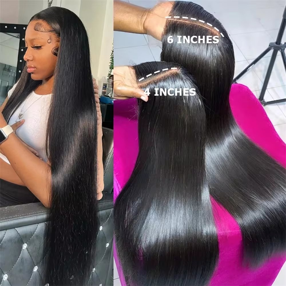 Wholesale HD full Lace Front Wig With Baby Hair,30 40 Inch Long Human Hair Wig Pre Plucked,Cuticle Aligned Virgin Glueless Wigs