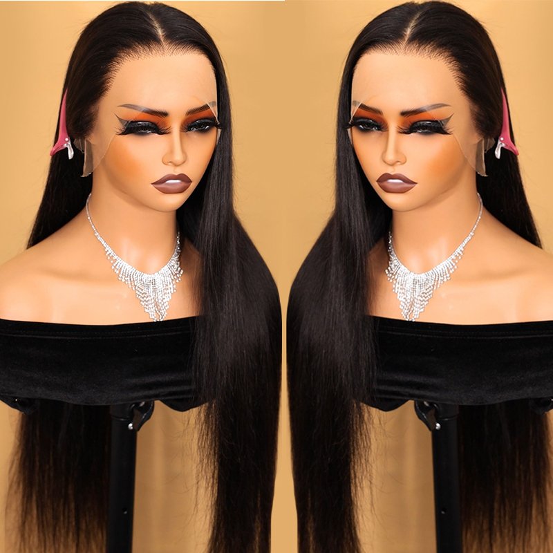 Wholesale HD full Lace Front Wig With Baby Hair,30 40 Inch Long Human Hair Wig Pre Plucked,Cuticle Aligned Virgin Glueless Wigs