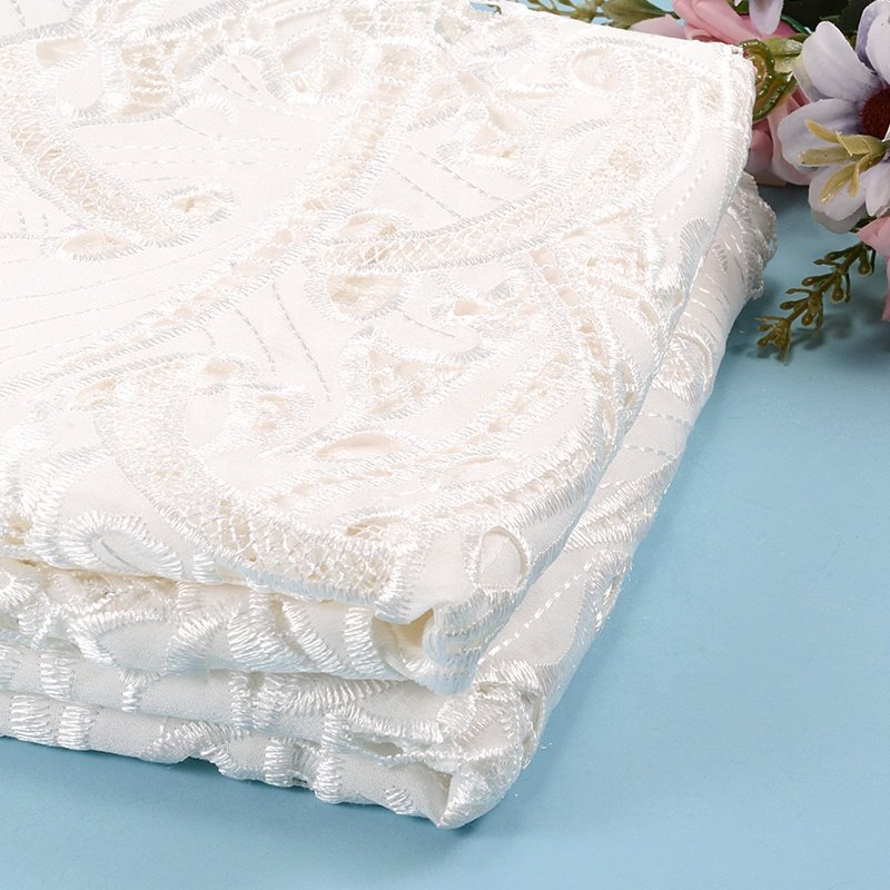 Cheerslife Wholesale High Quality Embroidery Fabric Cord Net Cord Lace Fabric Suitable For Women Dress Making Material