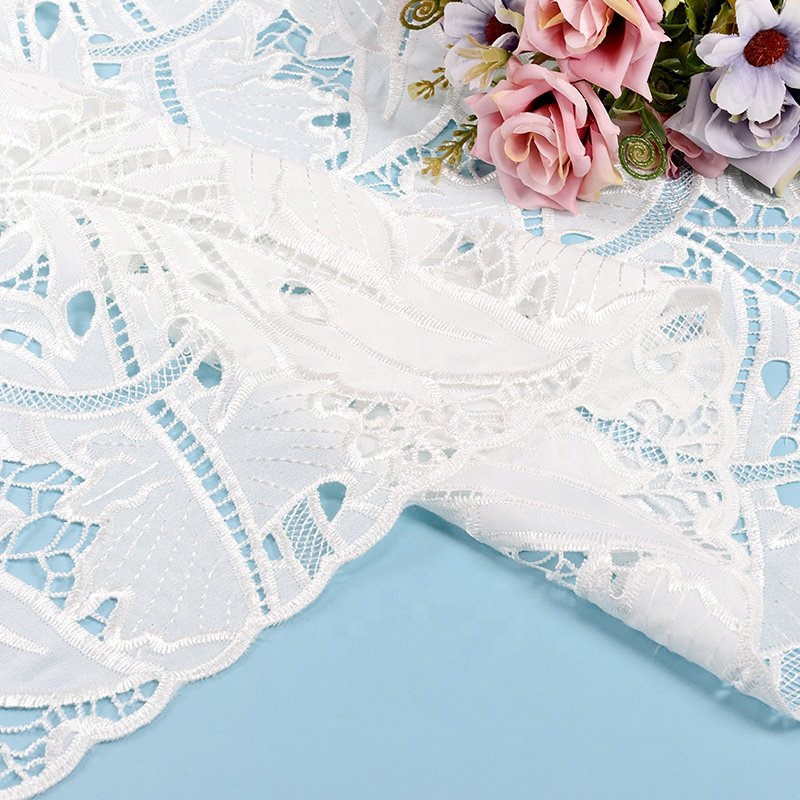 Cheerslife Wholesale High Quality Embroidery Fabric Cord Net Cord Lace Fabric Suitable For Women Dress Making Material