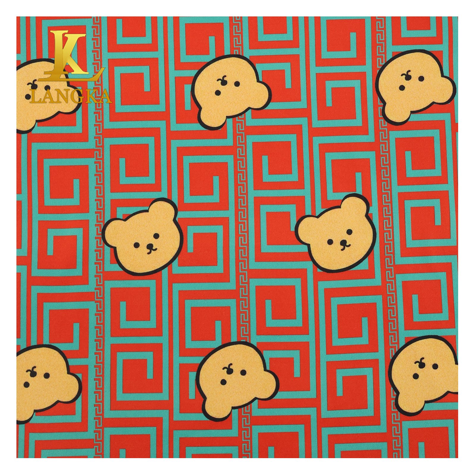 Langka Eco-Friendly Custom Printing 90% Recycled Polyester 10% Spandex Fabric For Pajamas