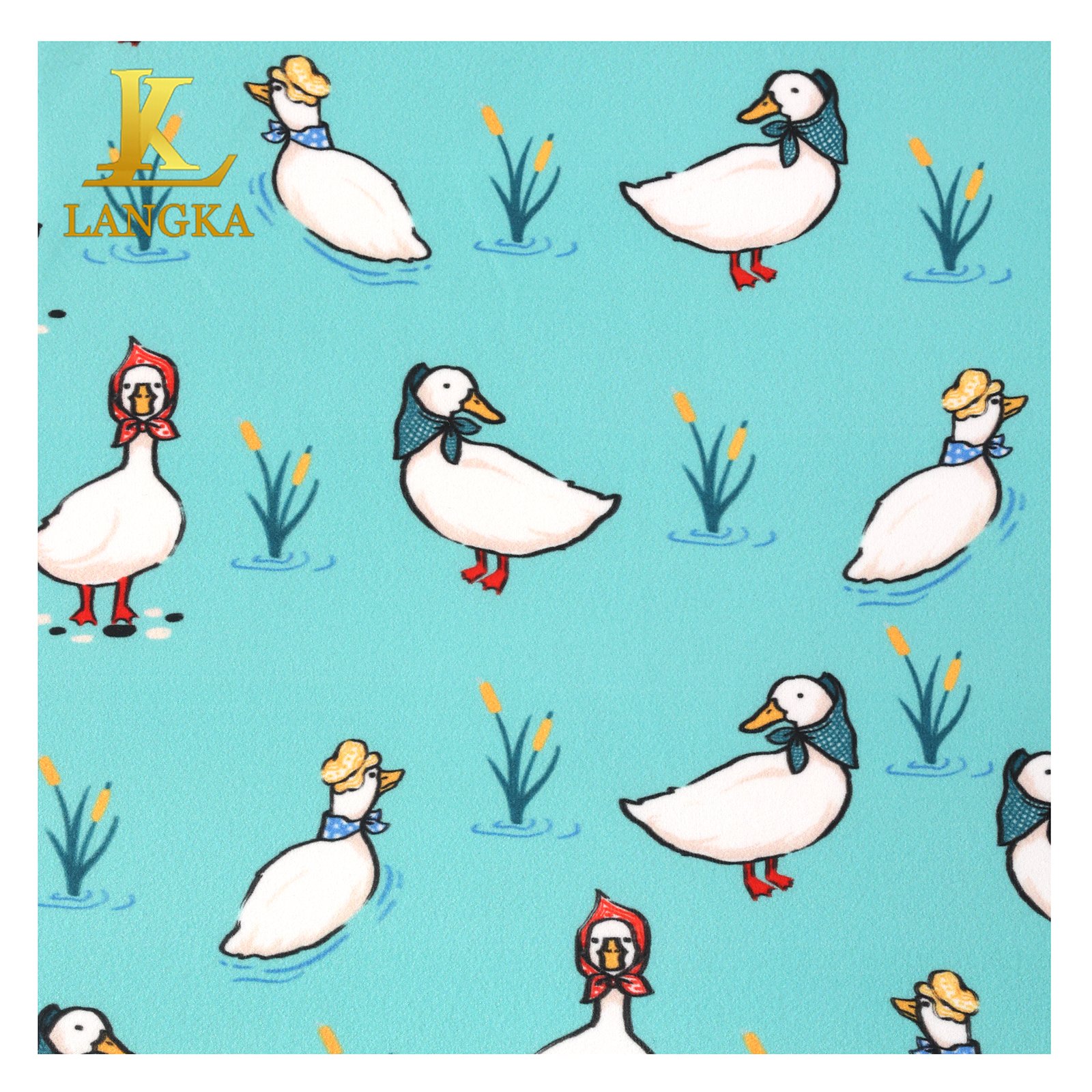 Langka Eco-Friendly Custom Printing 90% Recycled Polyester 10% Spandex Fabric For Pajamas