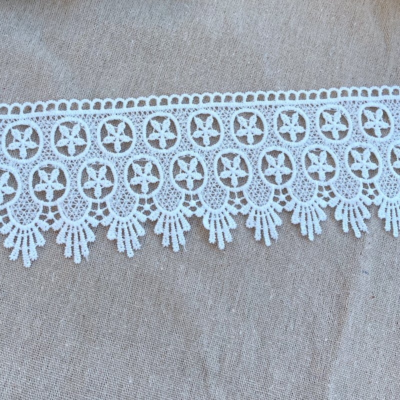 Zeal Milk Silk Lace Embroidered Ribbons Fabric Trim Diy Sewing Handmade Craft Materials Trim Lace For Sewing Wedding Dress