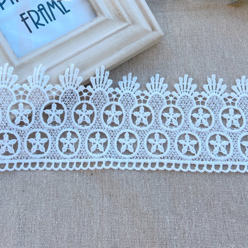 Zeal Milk Silk Lace Embroidered Ribbons Fabric Trim Diy Sewing Handmade Craft Materials Trim Lace For Sewing Wedding Dress
