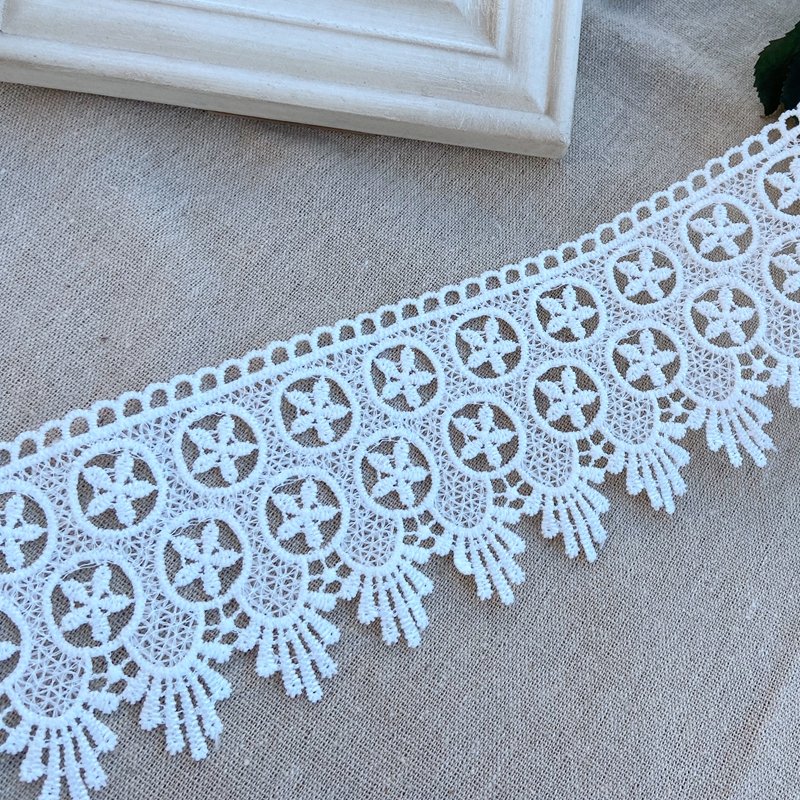 Zeal Milk Silk Lace Embroidered Ribbons Fabric Trim Diy Sewing Handmade Craft Materials Trim Lace For Sewing Wedding Dress