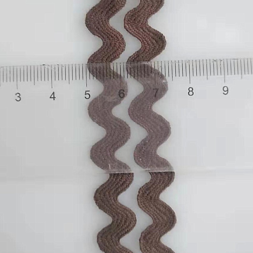 Factory Custom Color 4mm~ 26mm Cotton Rick Rack Trim ZigZag Ribbon Lace Ric Rac Ribbon Cord