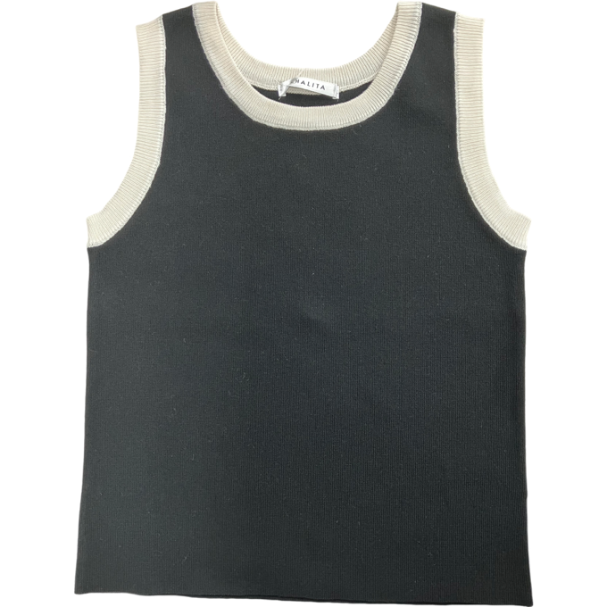 Custom Manufacturing Clothing Apparel Knitting Ribbon Mesh CD Set Tank Top Women Ribbed Striped