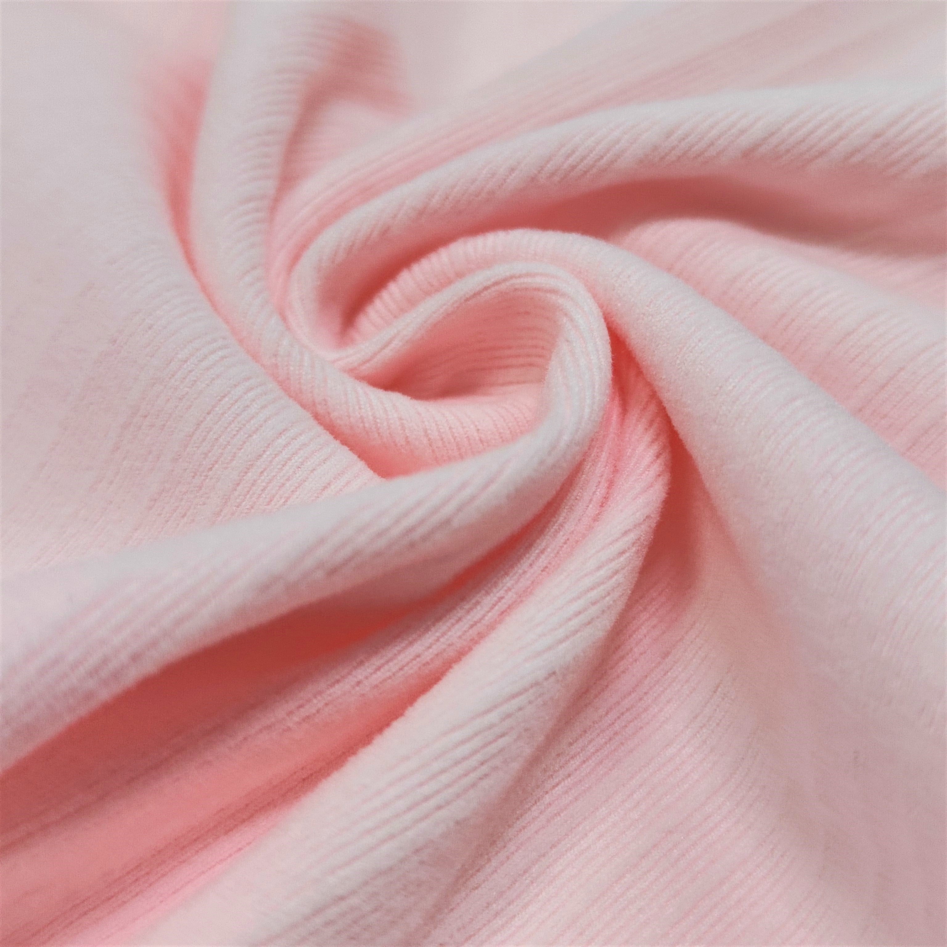manufacturer high end 94% polyester 6% spandex skin friendly knitted rib polyester spandex fabric for pajama set