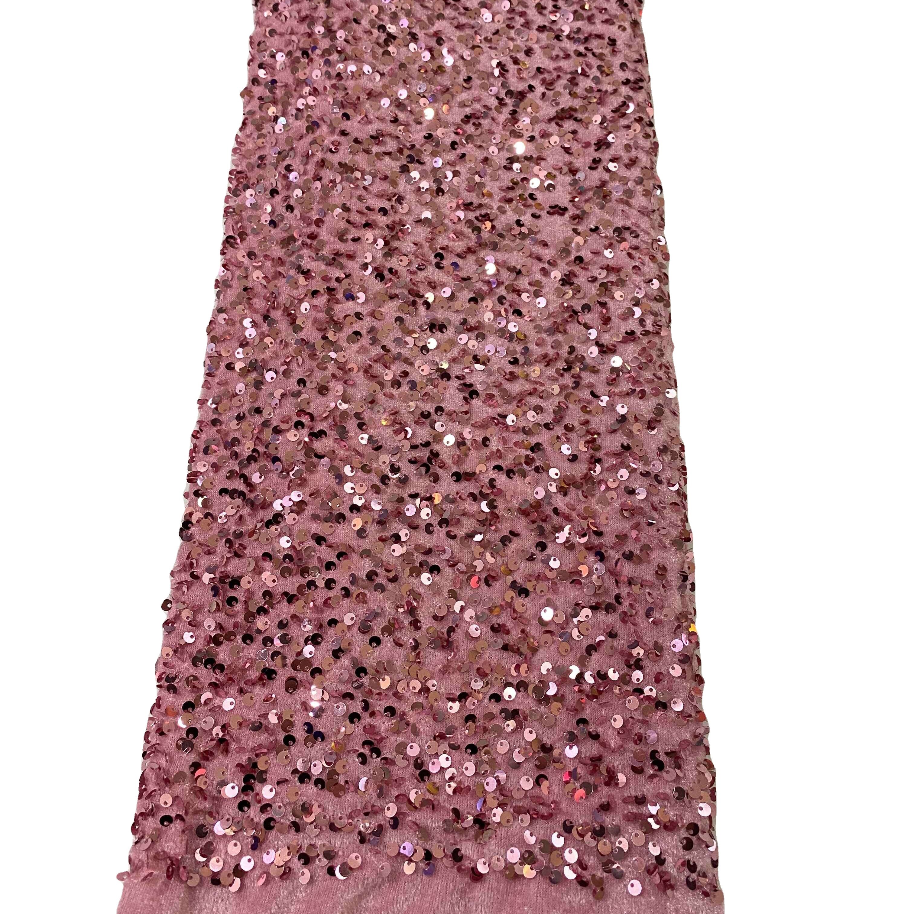 OEM wholesale sequin textile fabric stretch beaded lace evening dress sequin lace fabric