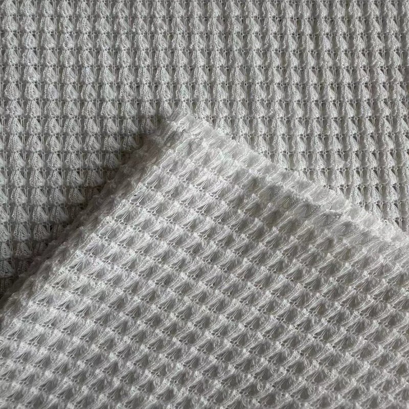 High Quality Polyester Heavy Jersey Jacquard Fabric 96%POLY+4%SP knitting fabric for clothing
