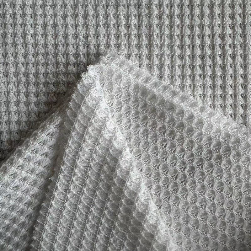High Quality Polyester Heavy Jersey Jacquard Fabric 96%POLY+4%SP knitting fabric for clothing