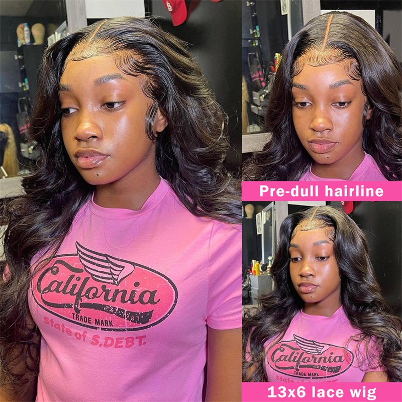 High Quality Lace Front Wig,Black Body Wave Virgin Hair Lace Front Wig Vendor,Pre Pluck Lace Wig for Black Women