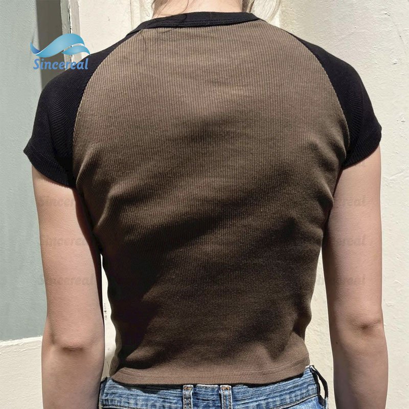 Custom Letter Print Slim Graphic Summer Harajuku Streetwear Short Sleeve Aesthetic Clothes Women T-Shirt Y2k Crop Tops baby Tees