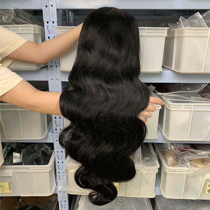 HD Full Lace Wigs Raw Virgin Human Hair Lace Front Wig for Black Women Peruvian 360 Lace Closure Frontal Wig