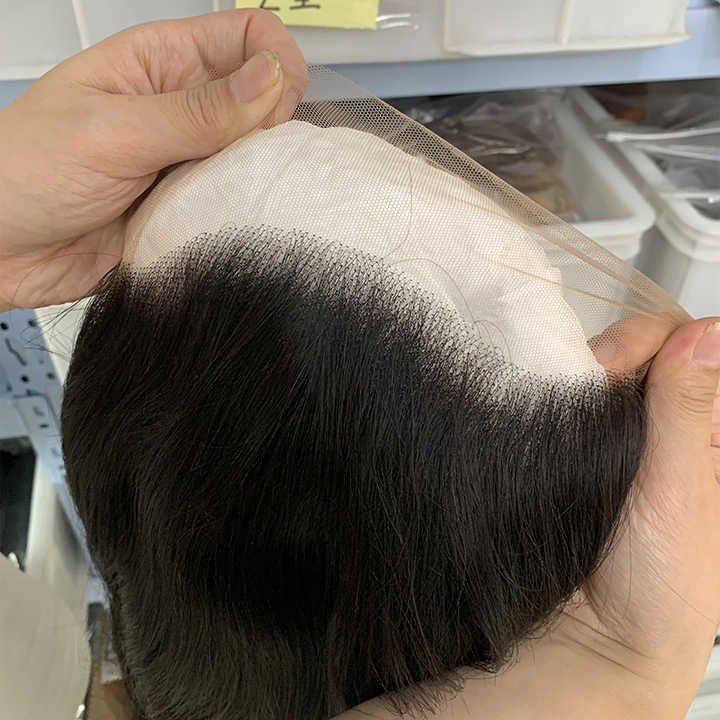 HD Full Lace Wigs Raw Virgin Human Hair Lace Front Wig for Black Women Peruvian 360 Lace Closure Frontal Wig