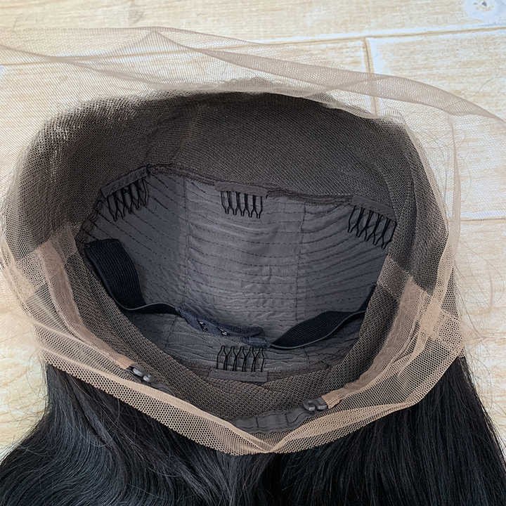 HD Full Lace Wigs Raw Virgin Human Hair Lace Front Wig for Black Women Peruvian 360 Lace Closure Frontal Wig