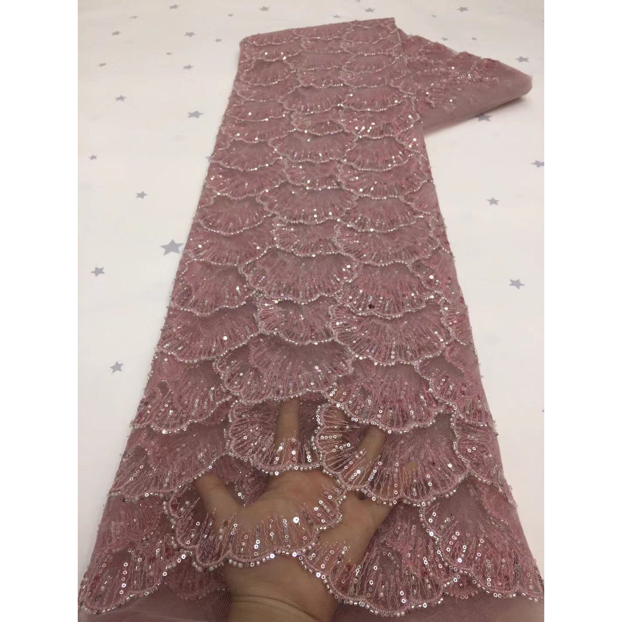 golden supplier sequin embroidery fabric for wedding dress making cheap wedding embroidery lace fabric for women party dress