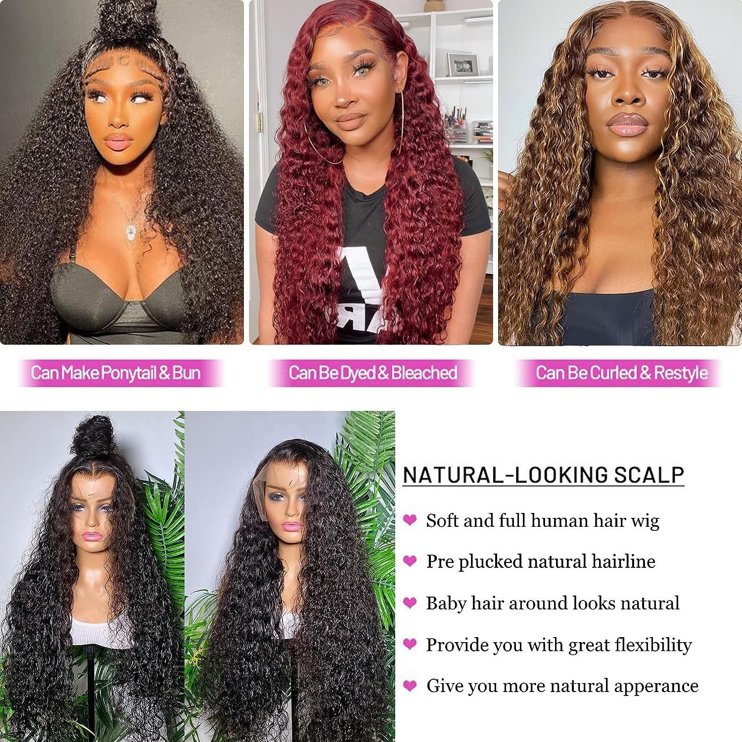 Brazilian Water Wave Lace Frontal Wig Glueless Full HD Lace Wigs for Black Women 13x6 HD Human Hair Lace Front Raw Hair Wig