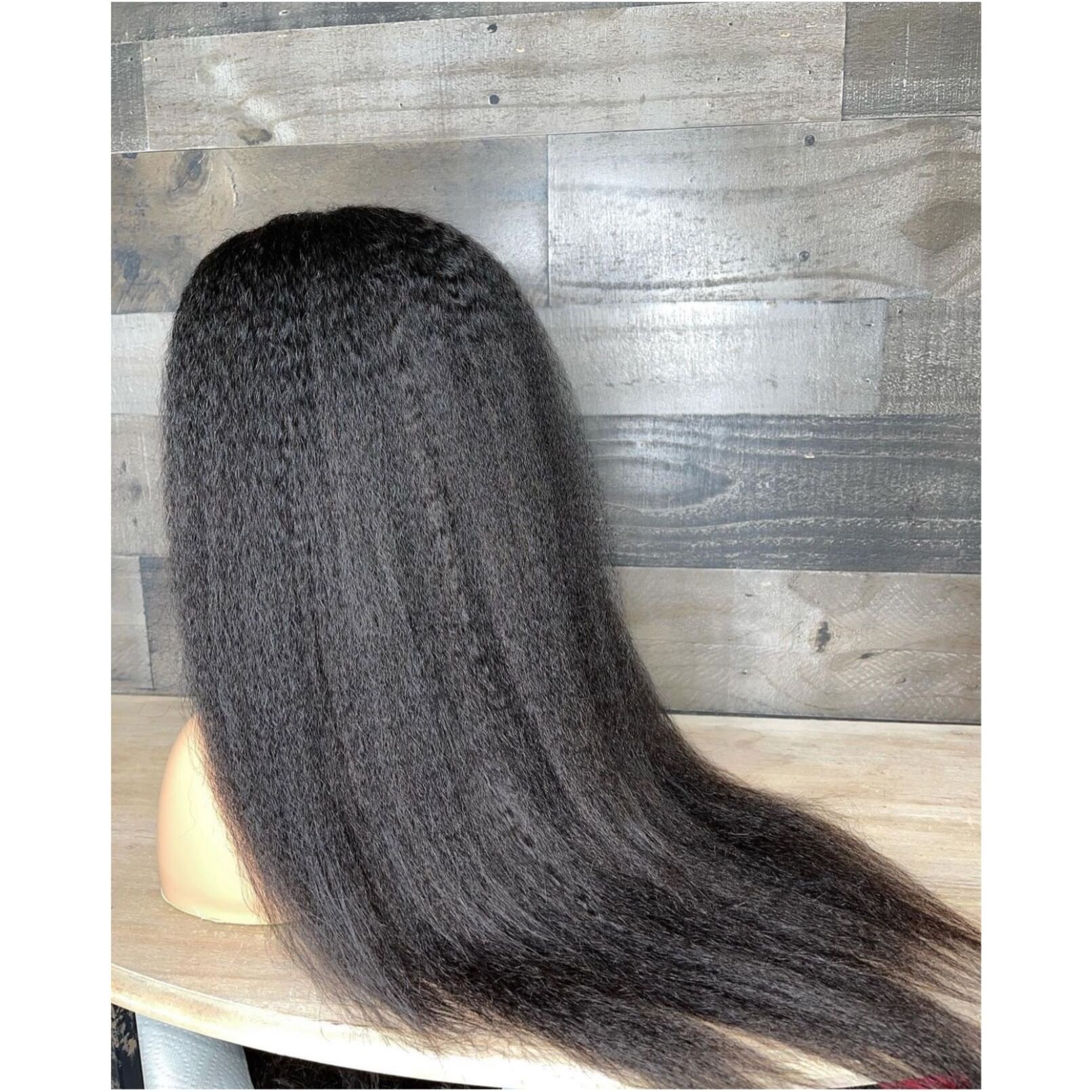 New Arrival Virgin Human Hair Lace Front Wig Full Density 13*4 Transparent Kinky Straight Hd Lace Wig No Tangle No Shedding