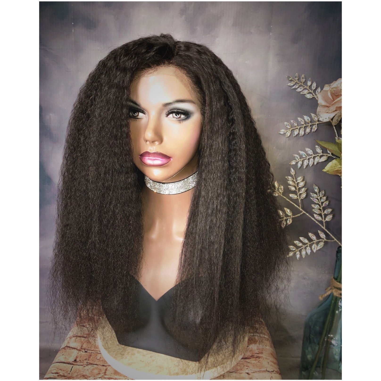 New Arrival Virgin Human Hair Lace Front Wig Full Density 13*4 Transparent Kinky Straight Hd Lace Wig No Tangle No Shedding