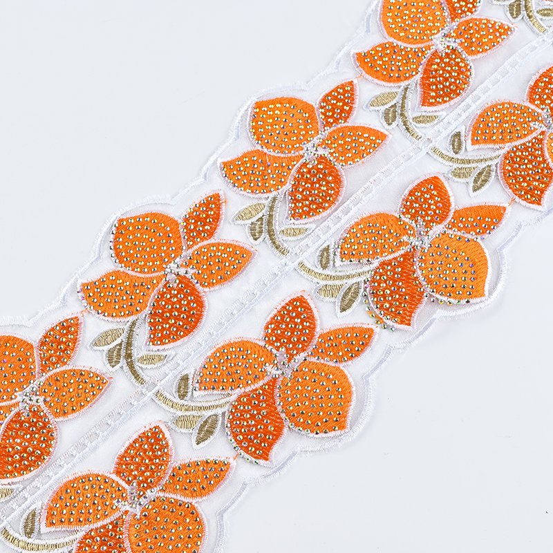 High Quality Newly Designed Oeuvre Polyester Fabric Soluble Lace Trim Embroidery Lace