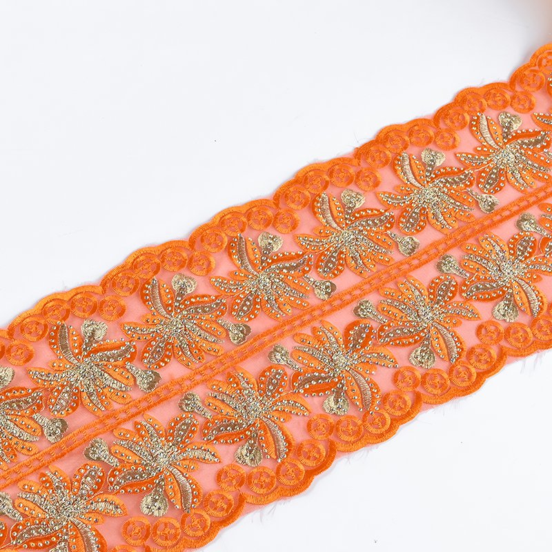 High Quality Newly Designed Oeuvre Polyester Fabric Soluble Lace Trim Embroidery Lace