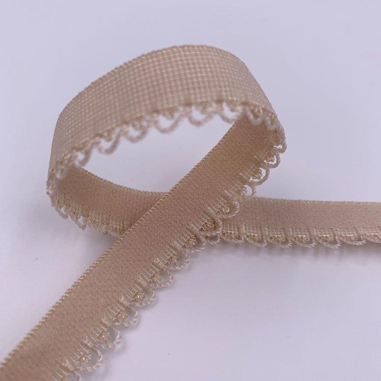 Garment sewing nylon decor elastic webbing band bud edge plush belt webbing elastic for clothes diy