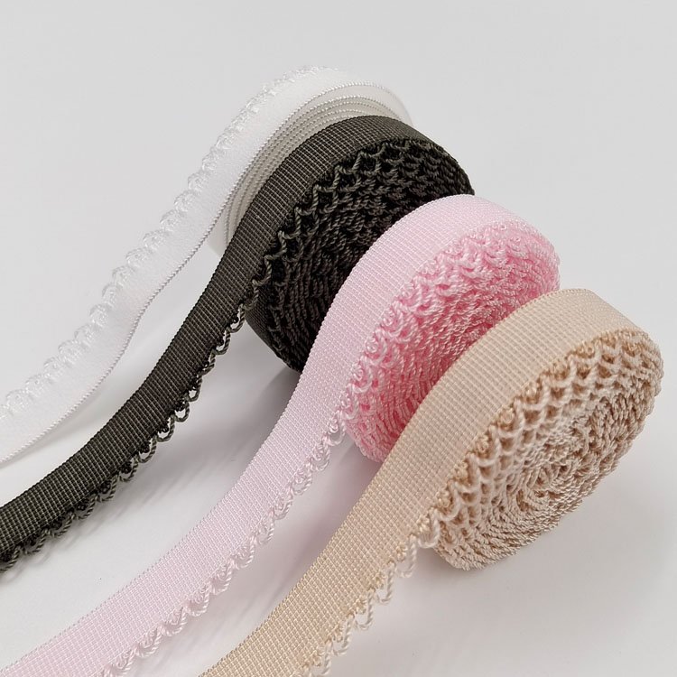 Garment sewing nylon decor elastic webbing band bud edge plush belt webbing elastic for clothes diy