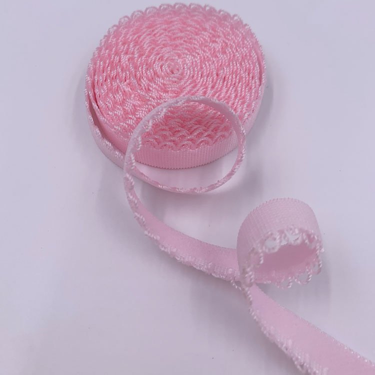 Garment sewing nylon decor elastic webbing band bud edge plush belt webbing elastic for clothes diy