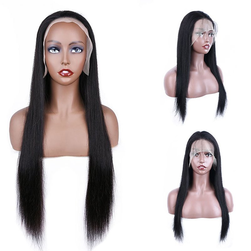 11A Natural Color Straight 8-14 Inch T Part Lace closure Wigs In Stock 100% Brazilian Human Hair wigs Cheap hot sale for woman