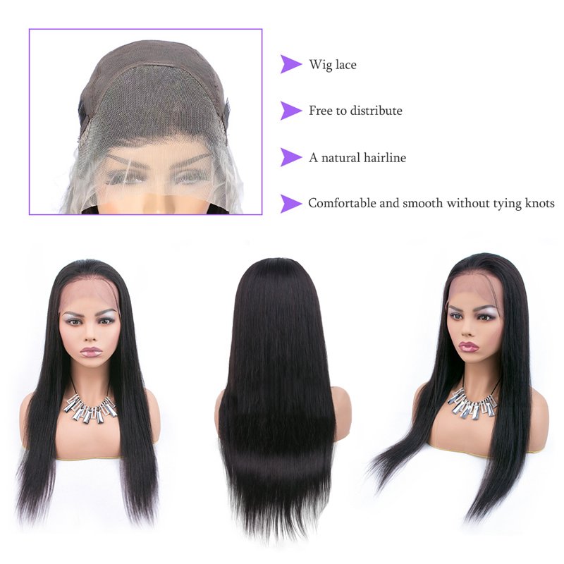 11A Natural Color Straight 8-14 Inch T Part Lace closure Wigs In Stock 100% Brazilian Human Hair wigs Cheap hot sale for woman
