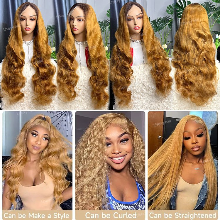 Highlight Pre Plucked Glueless Hd Full Frontal Raw Virgin Hair Wig Body Wave Water Curly Lace Front 100Natural Human Hair Wigs