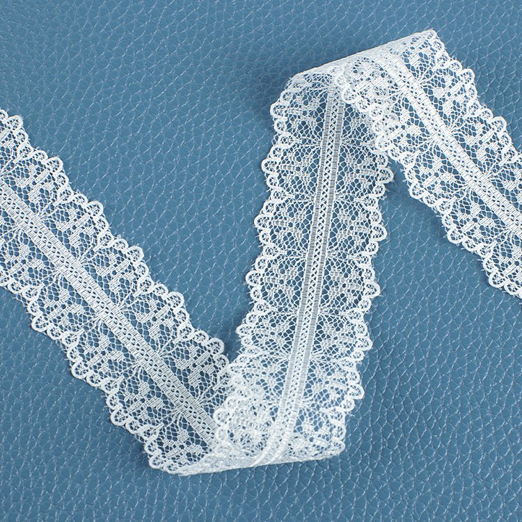 2023 Designer Luxury Wedding Dress Fabric Lace Embroidery Lace Fabric nylon lace trim offwhite
