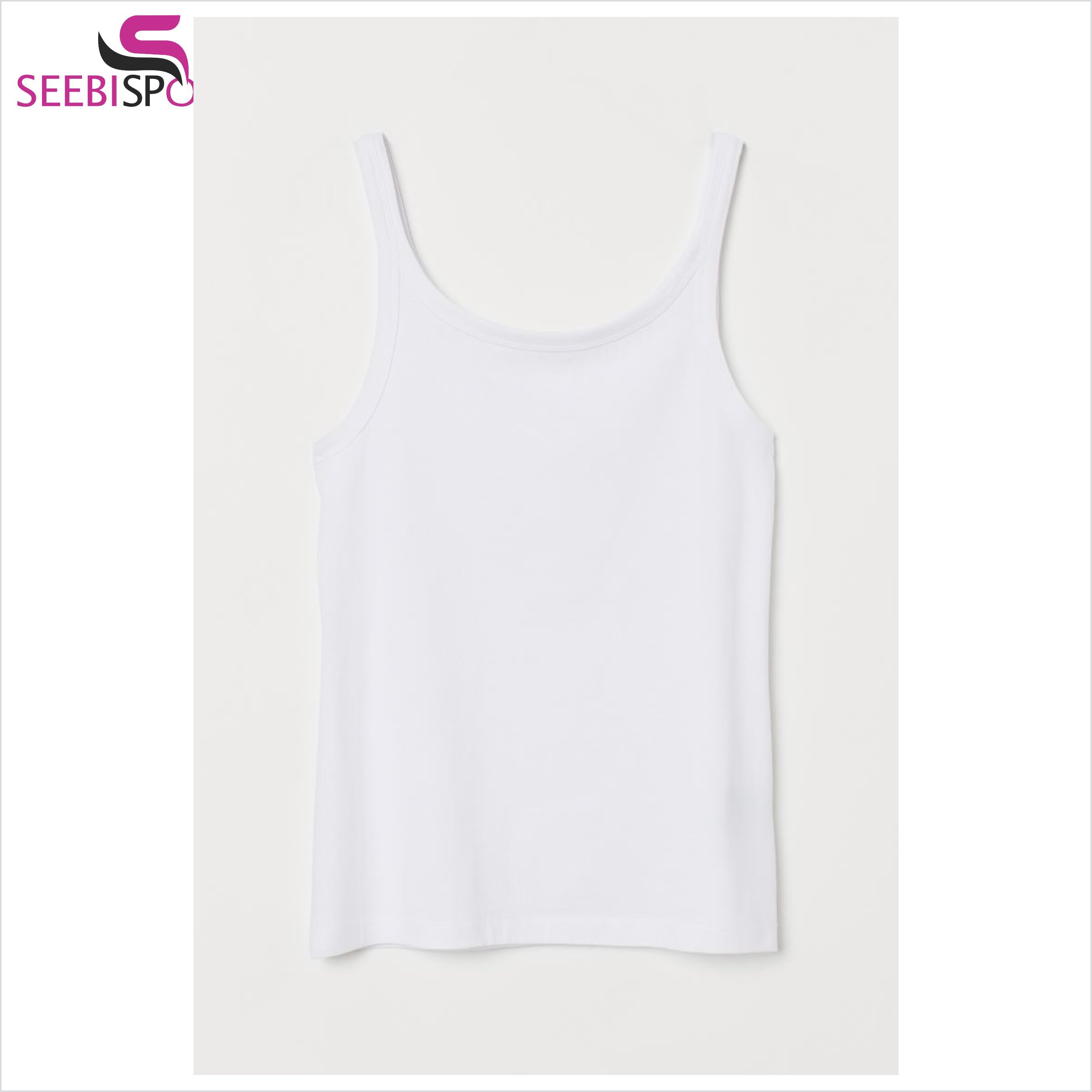 High Quality cotton mix wholesale custom men's vests rib tank tops men singlet soft knit rib white 3 pieces packed a-shirt
