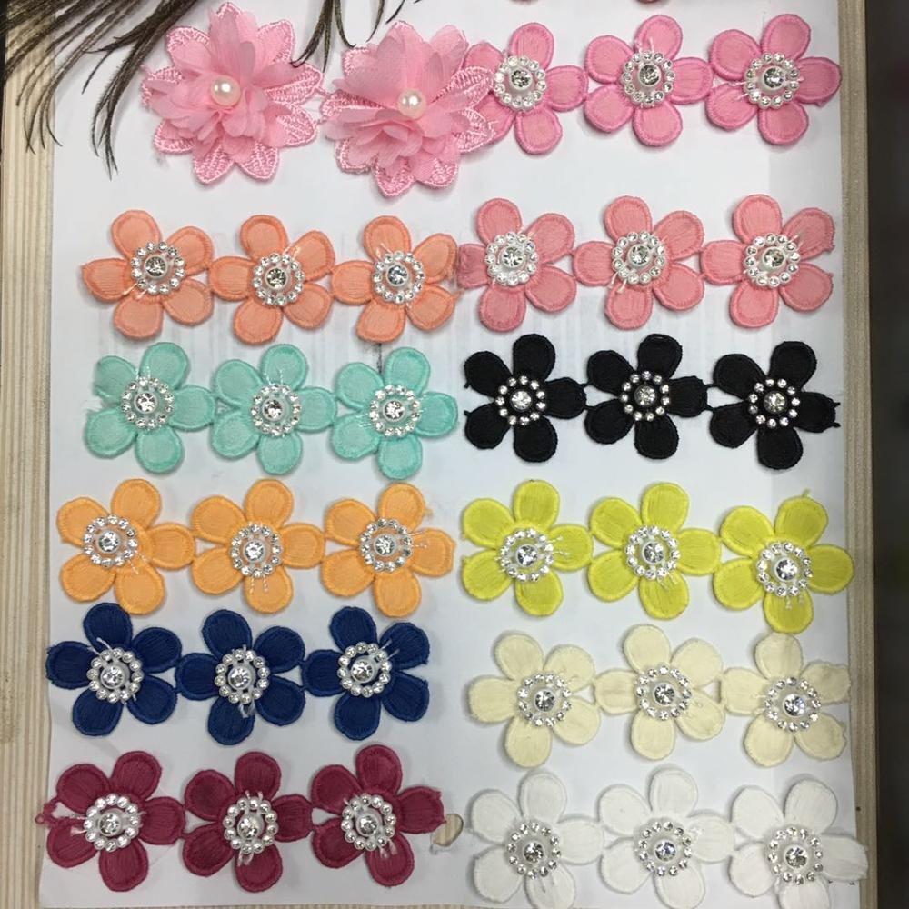 Wholesale Sew Lace Flowers 15 yards Colorful 3d Fringe Lace Trim for dress
