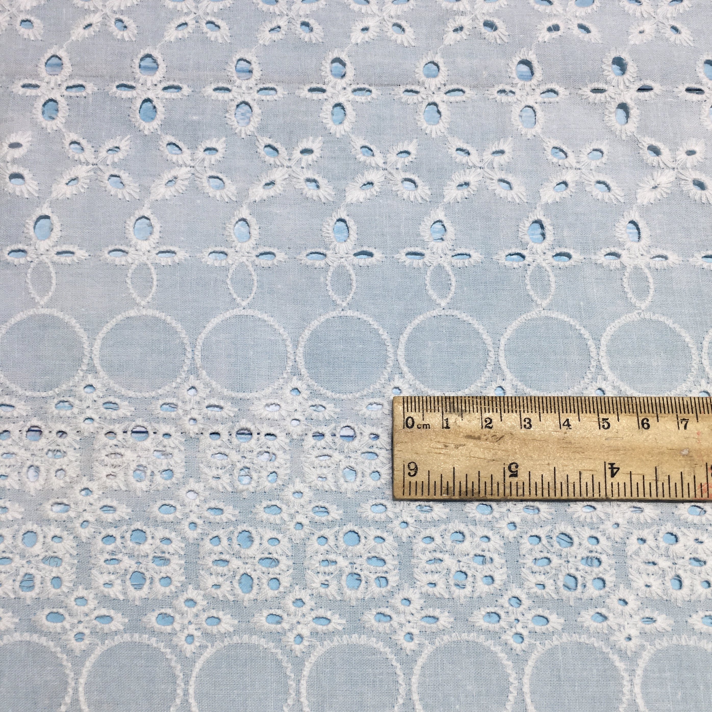 RXF2190 Cotton silk embroidery lace border Fabric For Mask Decoration