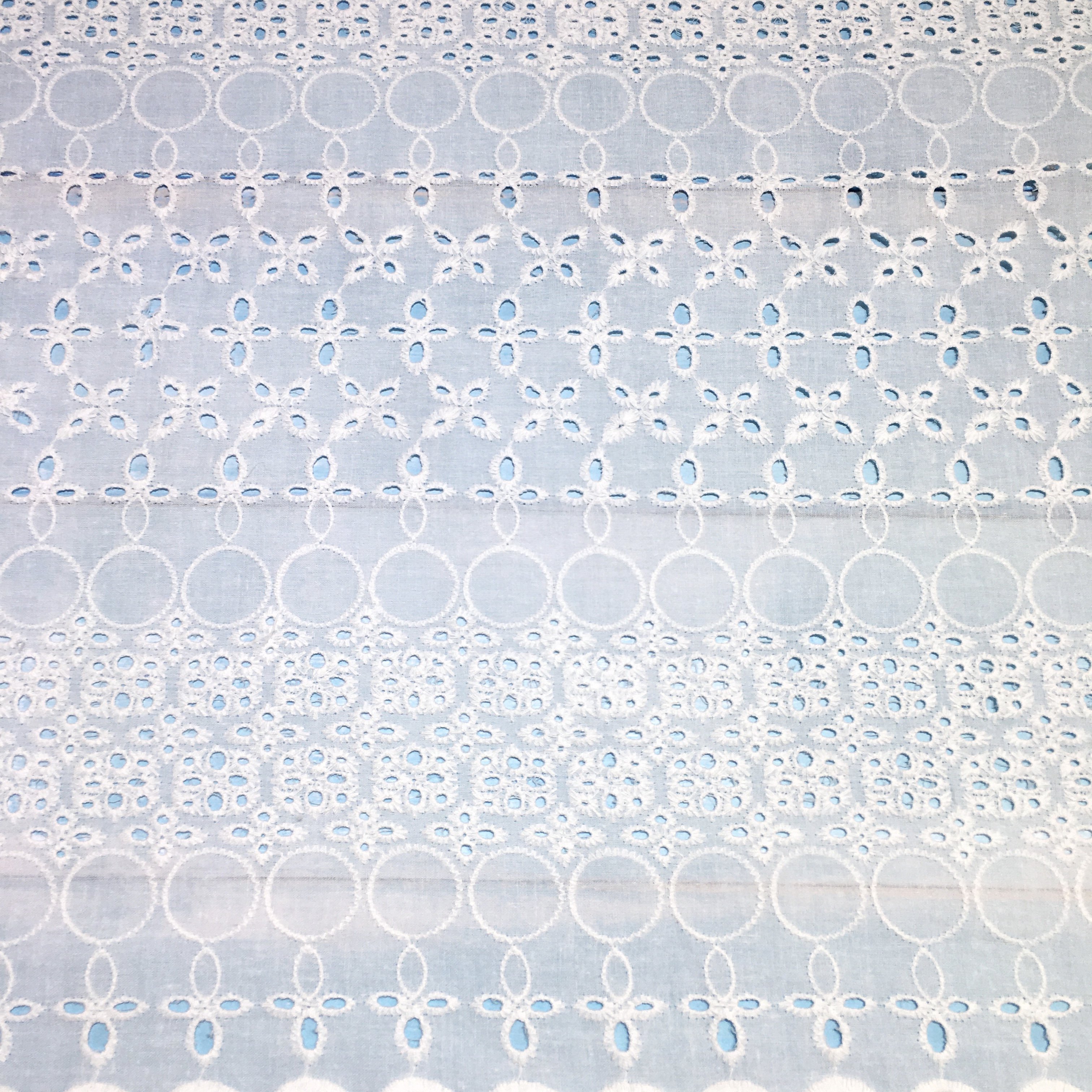 RXF2190 Cotton silk embroidery lace border Fabric For Mask Decoration