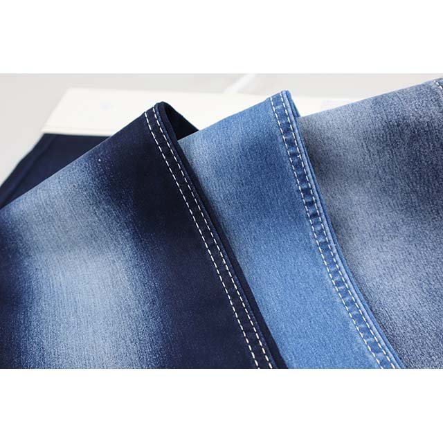 Good quality Satin 10.5 oz big stretch TR denim fabric for women good for South America market denim fabric