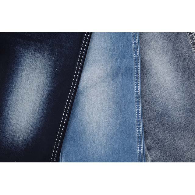 Good quality Satin 10.5 oz big stretch TR denim fabric for women good for South America market denim fabric