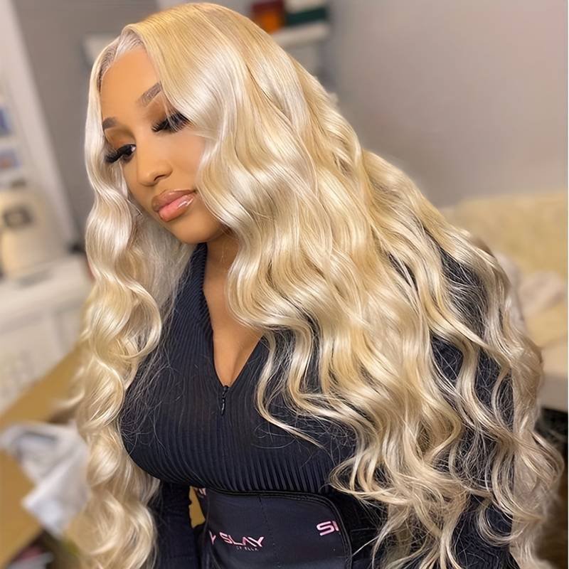 Hot Sale Honey Blonde 613 HD Transparent 13x4 Body Wave Human Hair Wigs Raw Brazilian Virgin Lace Front Wigs For Women Girls