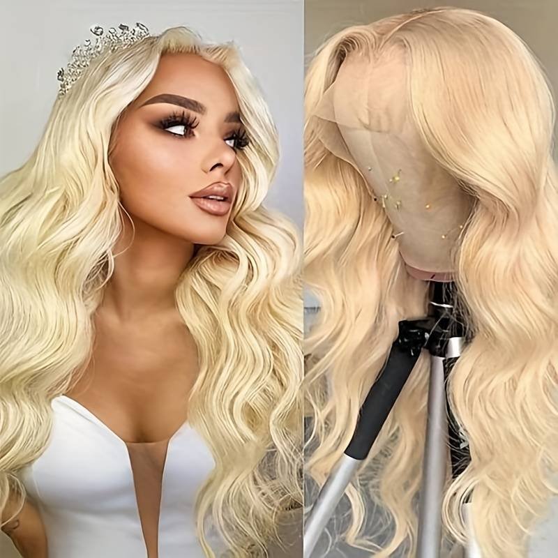 Hot Sale Honey Blonde 613 HD Transparent 13x4 Body Wave Human Hair Wigs Raw Brazilian Virgin Lace Front Wigs For Women Girls